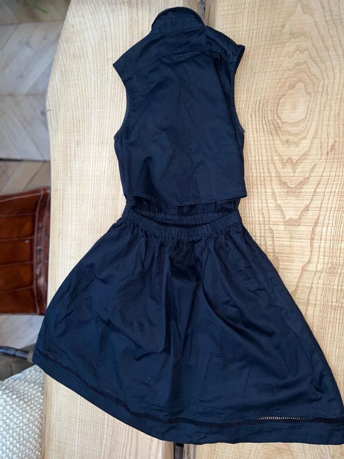 Robe ete promod taille 34 bleu marine dos nu cérémonie habillée ete col - photo numéro 2