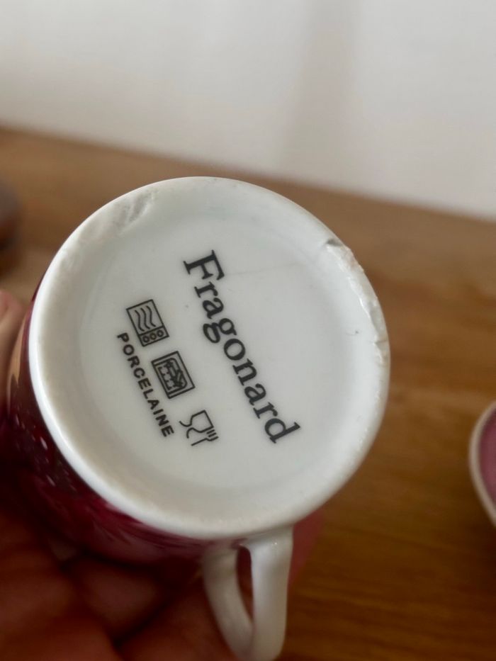 Ensemble de 4 tasses et soucoupes Fragonard visages  du monde - photo numéro 4