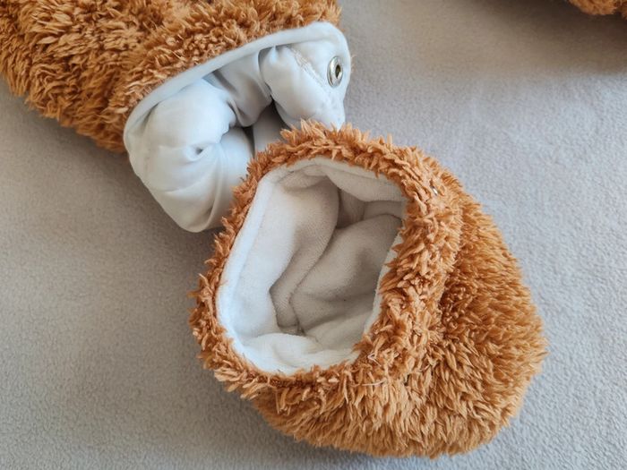 Combipilote ourson marron polaire molletonné main/gant amovible et pied amovible - photo numéro 9
