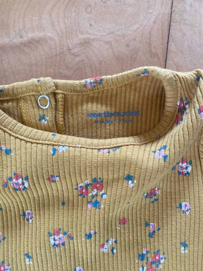 Tee-shirt fleuri - 9 mois - Vertbaudet - photo numéro 2