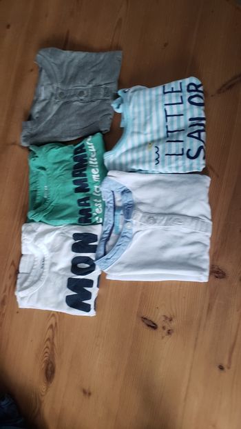 Lot 5 tee short 18 mois