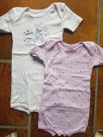 Lot de 2 combinaisons bodys fille absorba 3ans