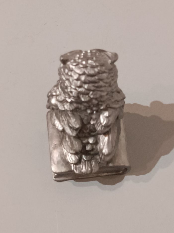 Chouette sur livre métal - photo numéro 5