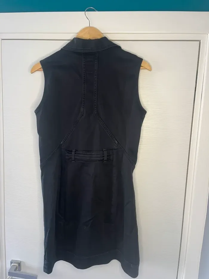 🔹 Robe En Jeans Noire Sans Manches – G-Star 🔹 - photo numéro 2