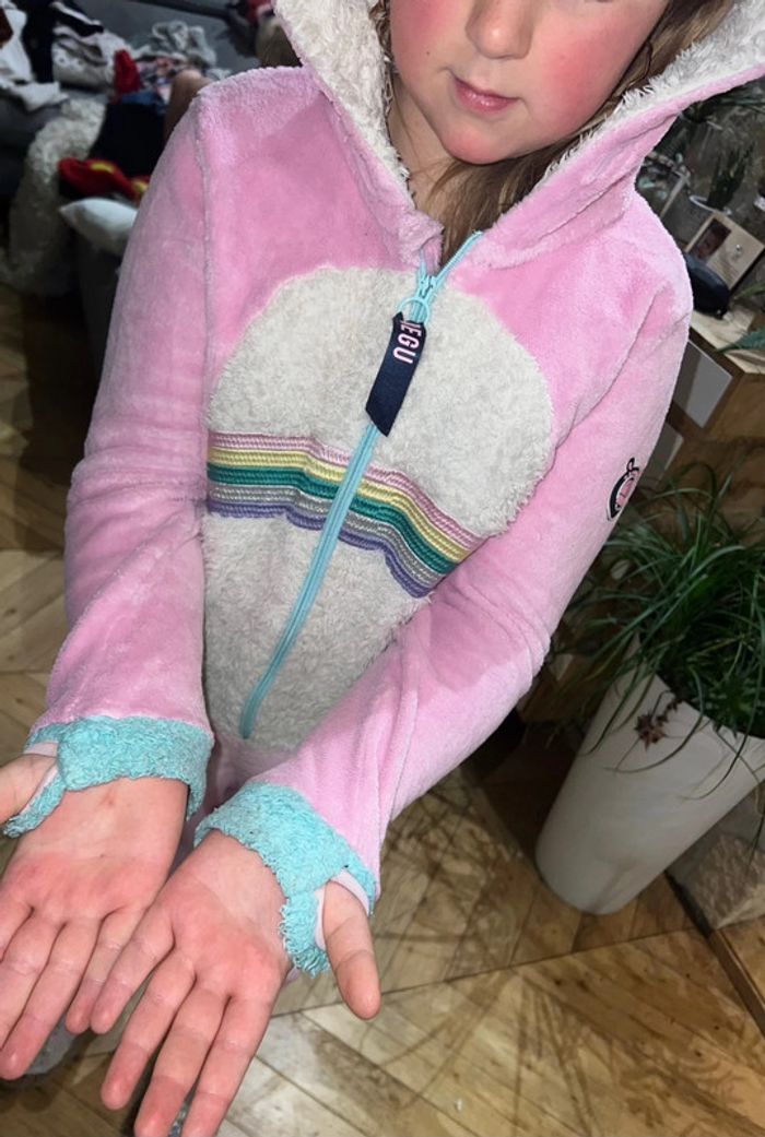 Combi Pyjama combinaison begummy polaire hiver 13-14 ans 13 14 licorne costume polaire tout doux - photo numéro 10