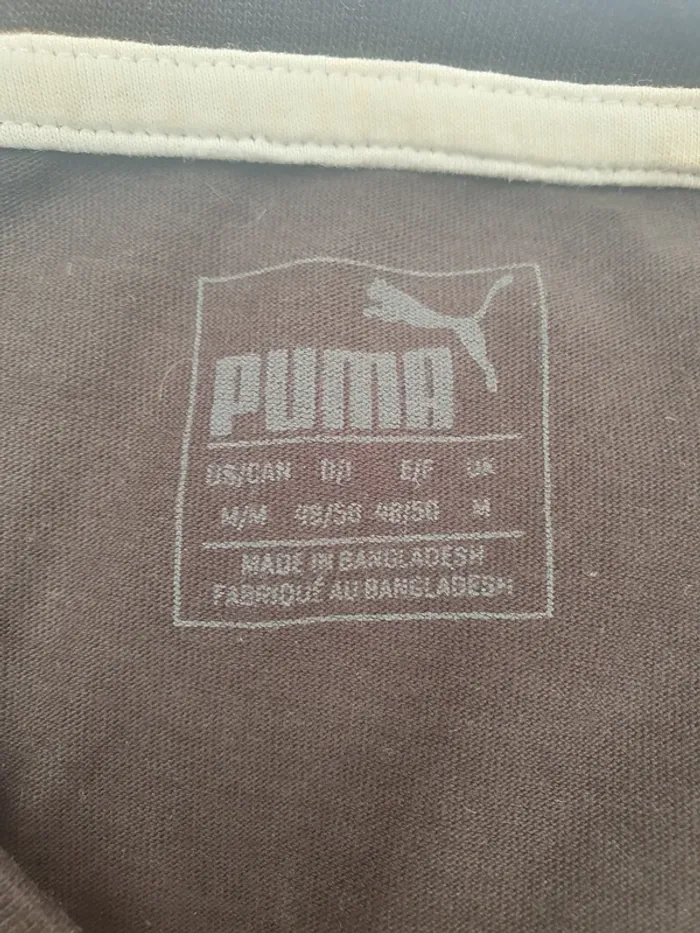 T-shirt Puma noir logo craquelé · taille M - photo numéro 5
