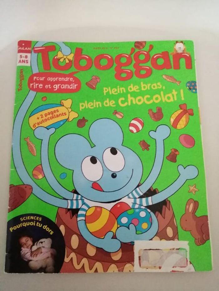 Toboggan : pleins de bras pleins de chocolat
