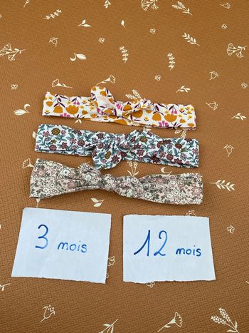Lot bandeaux 3/12 mois