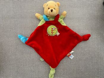 Doudou plat Winnie oiseau Disney 🌻