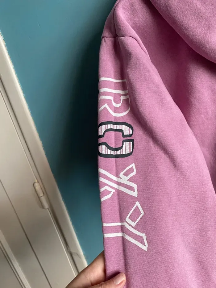 Sweat à capuche Roxy rose taille L - photo numéro 9