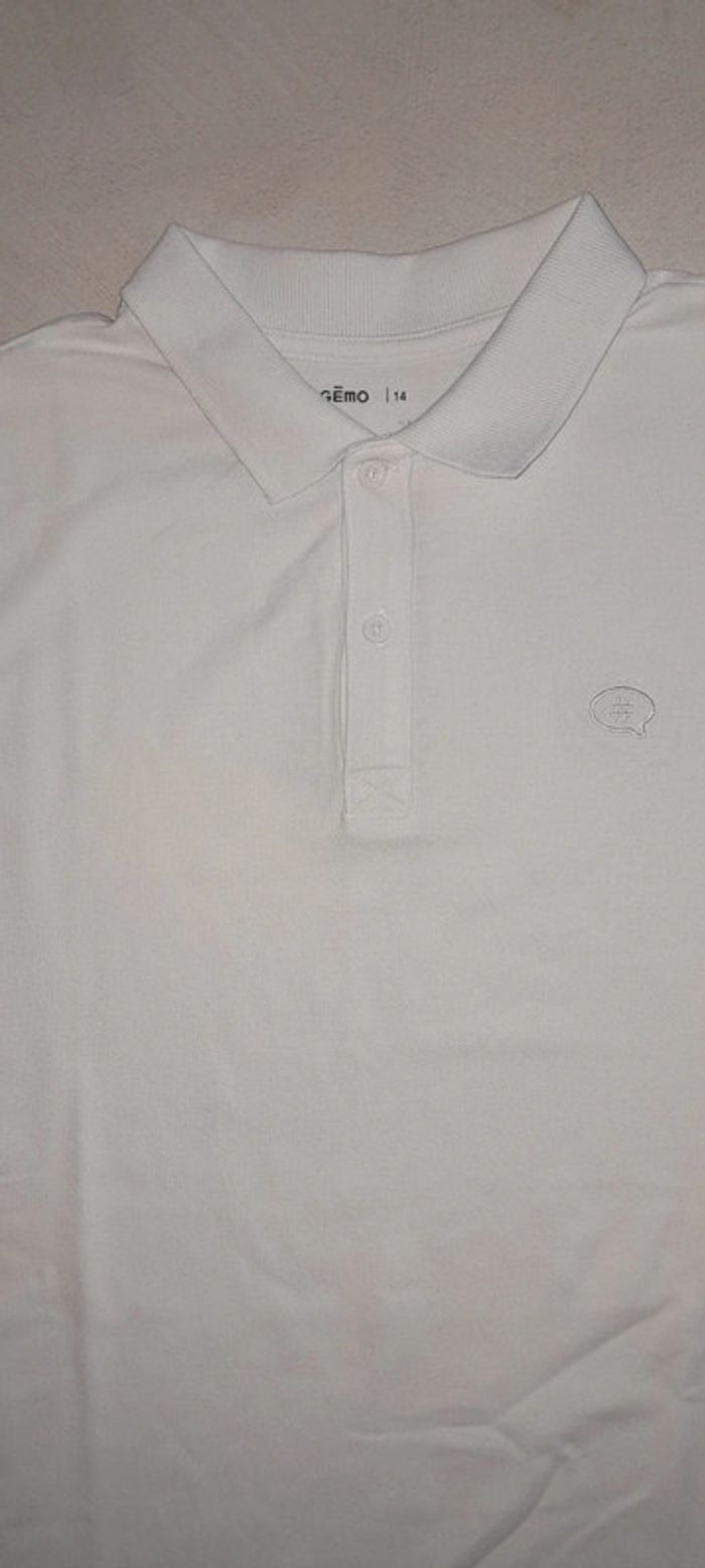 Polo manches courtes blanc - photo numéro 2