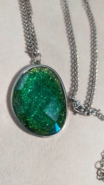 Collier "Vert Infini" _ Collection Émeraude Urbaine