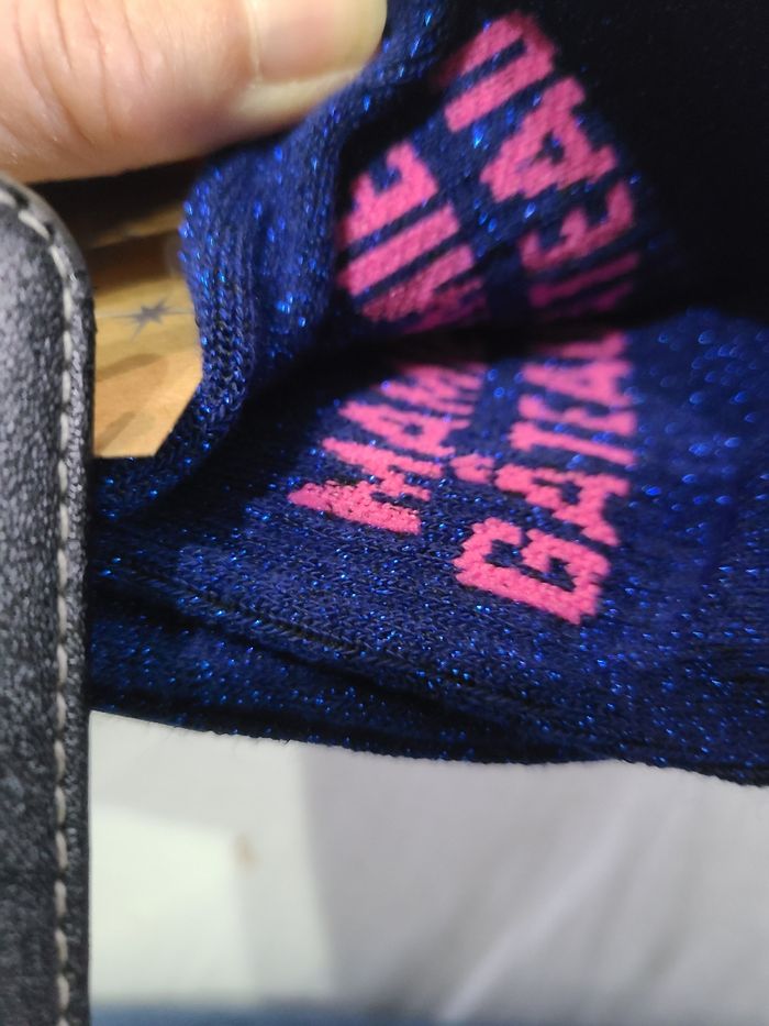 Chaussettes à paillettes taille 36 à 41  "mamie gâteau" - photo numéro 5