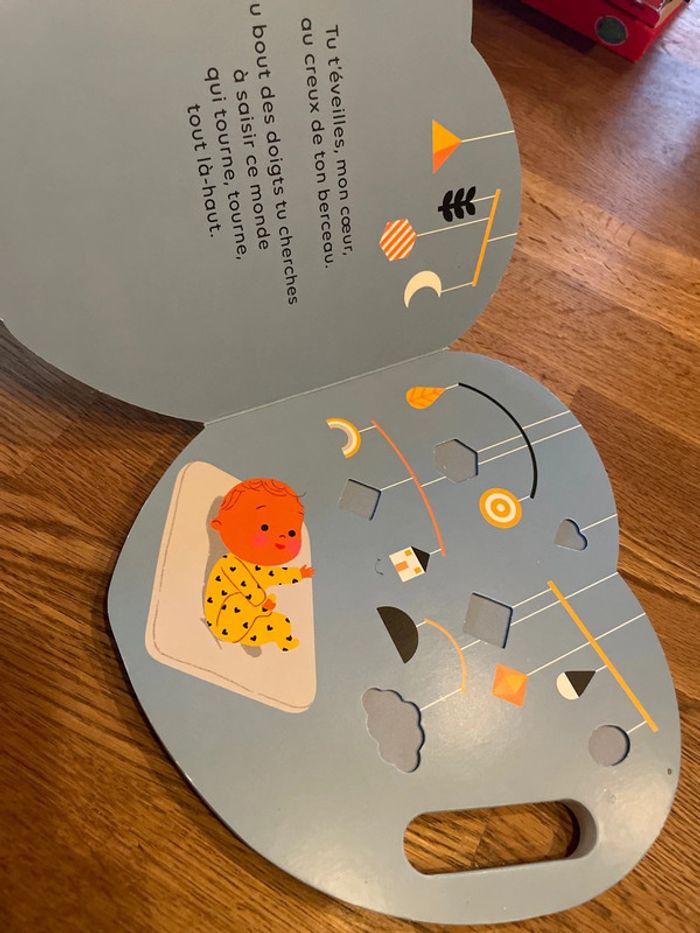 Livre cartonné Un livre hochet Mon cœur Milan Un livre à secouer - photo numéro 6