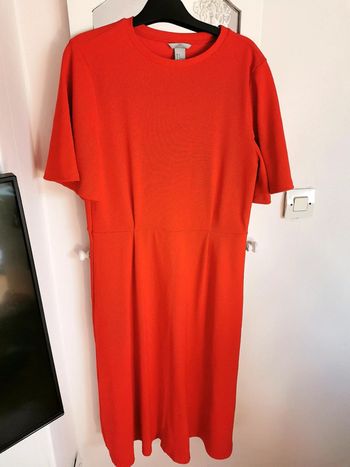 Robe rouge H&M femme