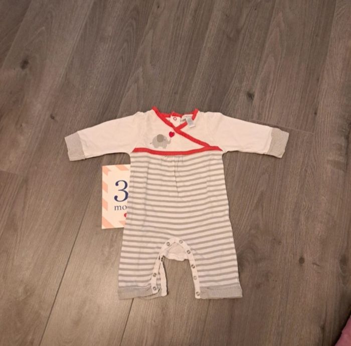 Combipantalon 3 mois fille obaibi TBE - photo numéro 2