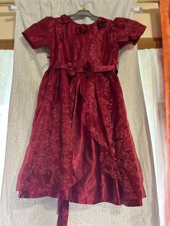 Robe de cérémonie bordeaux