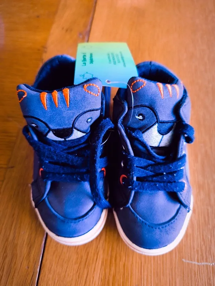 309577 chaussure bleu marine garçon 22 vertbaudet