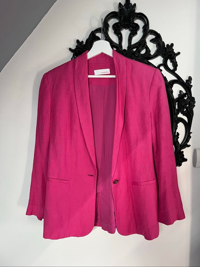 Blazer rose Camaïeu – Taille 36, parfait état - photo numéro 6