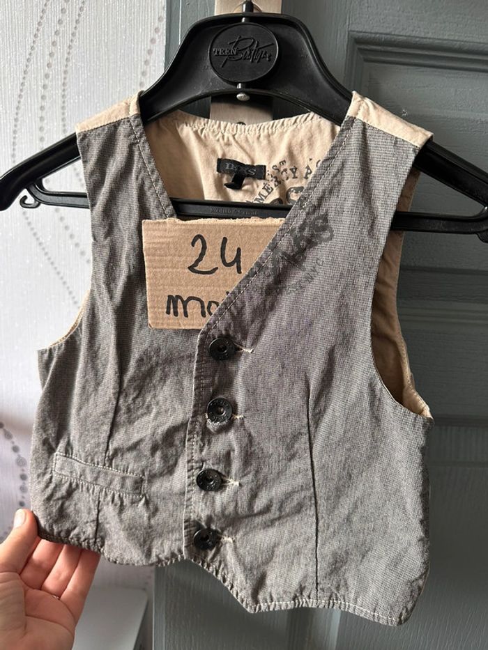 Magnifique gilet de cérémonie sans manches IKKS 2 ans - photo numéro 6