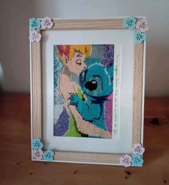 Cadre fee clochette et stitch - photo numéro 2