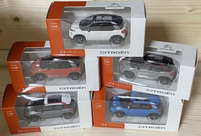 Norev 1/64 Lot de 5 Citroën C3 Aircross