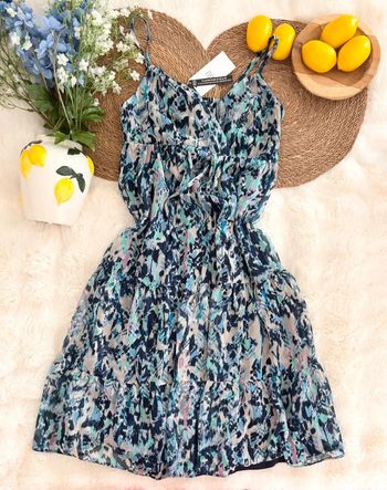 Robe Riu Paris bleue à motifs taille 38
