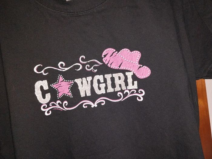 Tshirt imprimé cowgirl - photo numéro 3