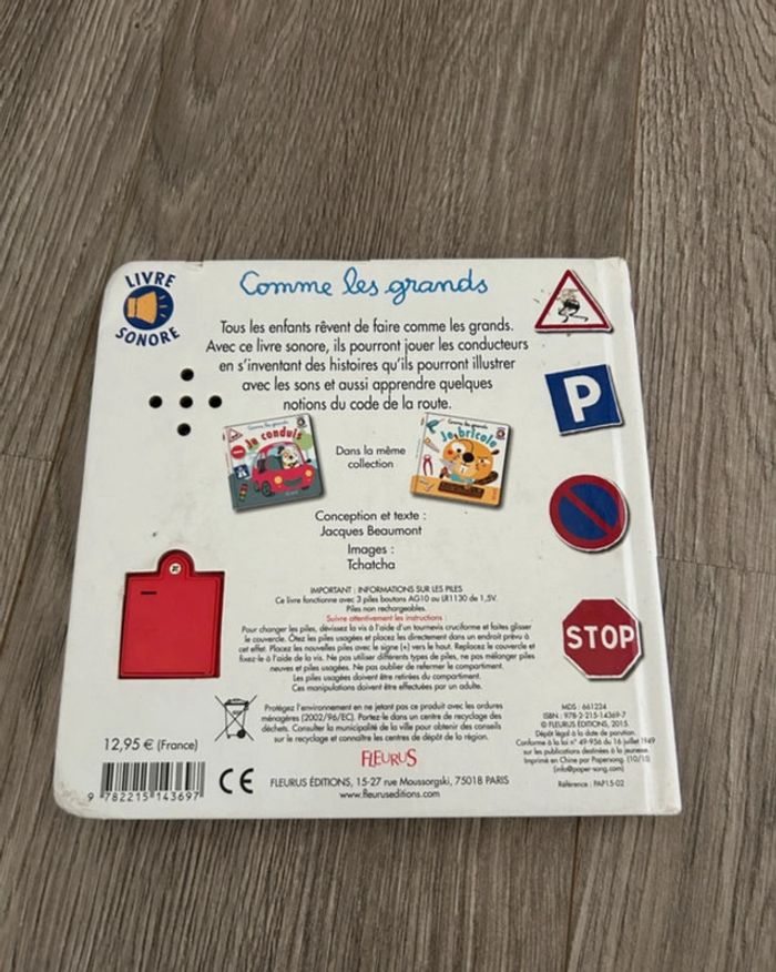Comme les grands je conduis livre sonore pastille - photo numéro 3