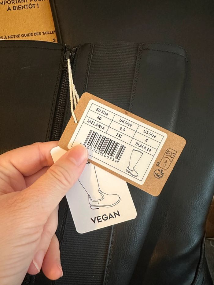 Bottes noires en cuir - Gabylou - photo numéro 8