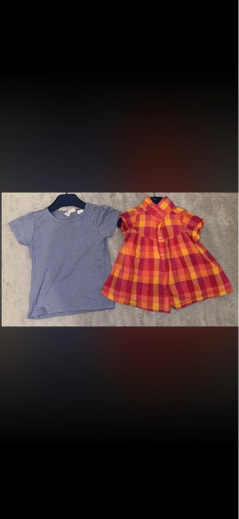 LOT 24 PIÈCES DE VÊTEMENTS FILLE 12 MOIS