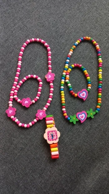 Bracelets colliers montre en bois