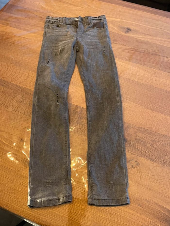Jean slim kiabi gris 8 ans