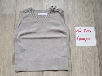 Pull sans manches 12 mois Garçon