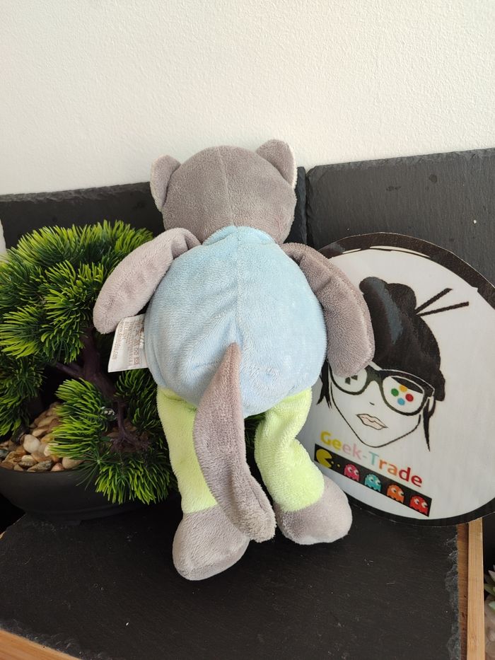 Doukidou Doudou Chat Gris Bleu Vert Etoile peluche Dou Kidou DD003466 - photo numéro 2