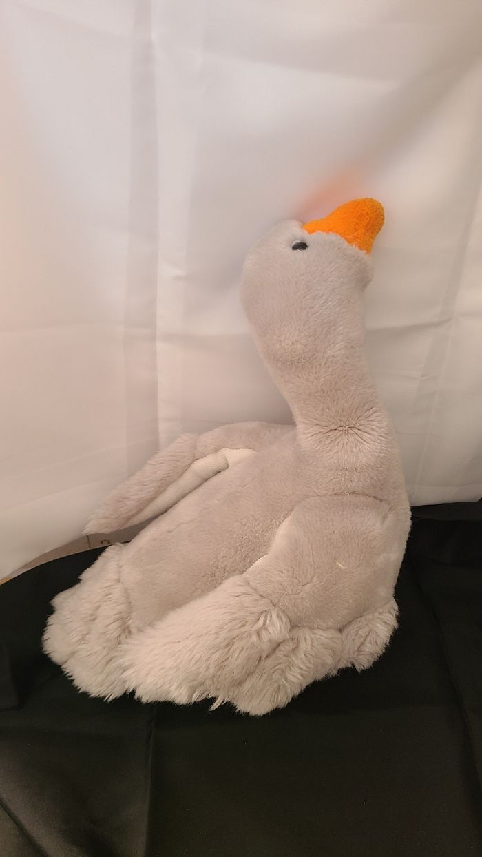 peluche oie grise anna club plush