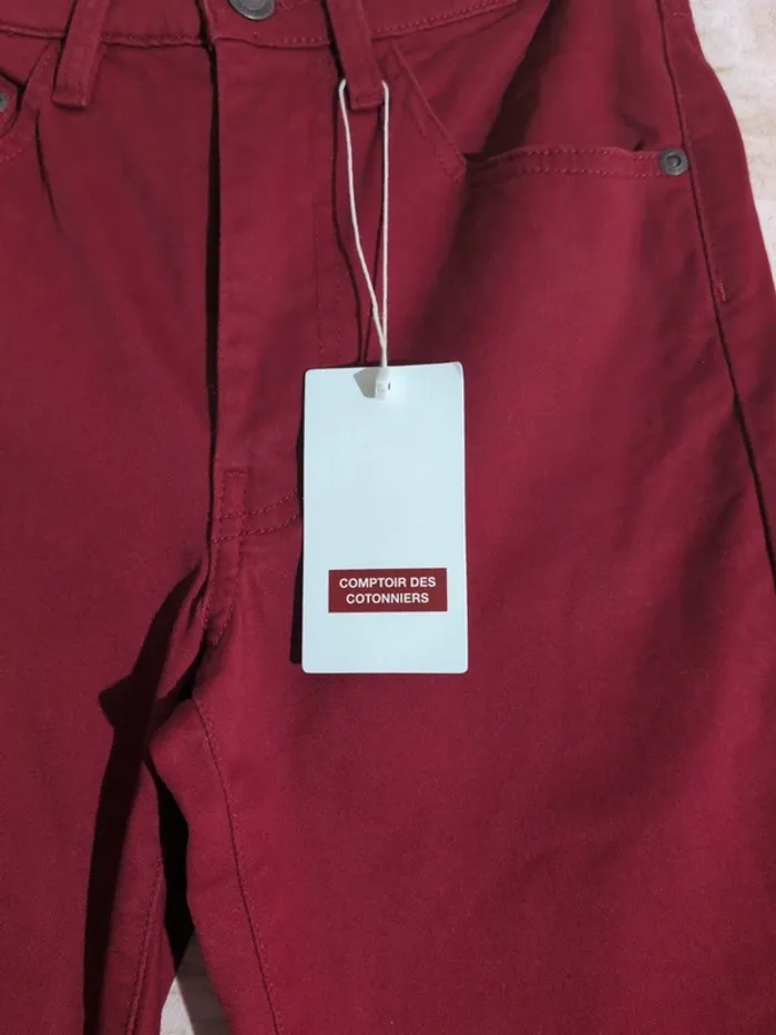 Pantalon Comptoir des Cotonniers - Taille 34 - 100% coton - Neuf avec étiquette - photo numéro 2