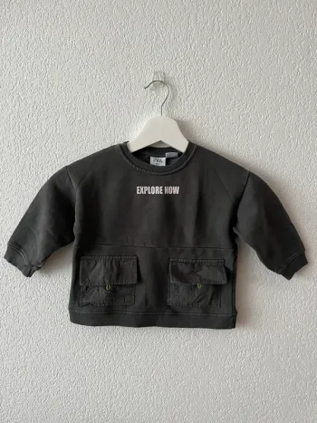 Sweat Zara Baby 9-12 mois gris Explore Now