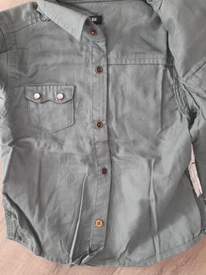 Chemise style jean 9 mois - photo numéro 3