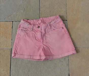 Short rose délavé tape à l'œil 12 ans
