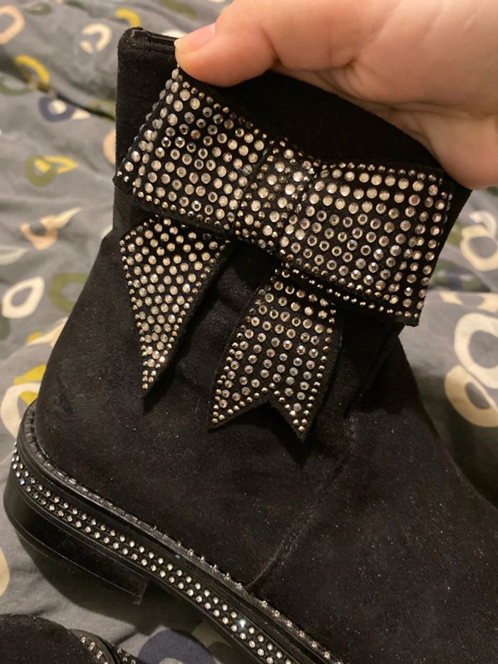 Botte brillante velours - photo numéro 3