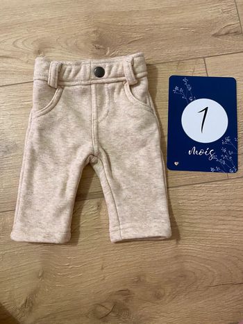 Pantalon molletonné 1 mois