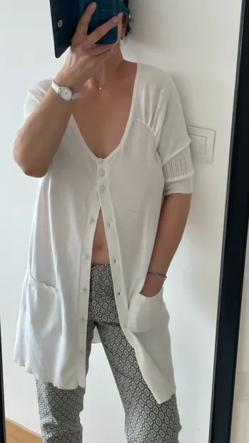 Cardigan Blanc