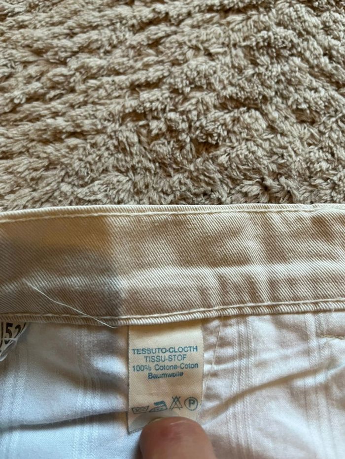 Bermuda cargo Camel /52 / Blanc / Excellent état - photo numéro 6