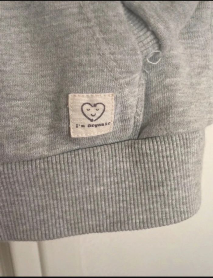 Gilet sweat à capuche mango kids - photo numéro 3