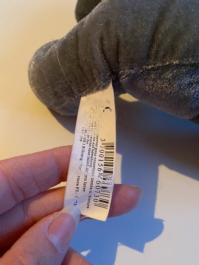 Peluche souris grise - photo numéro 3