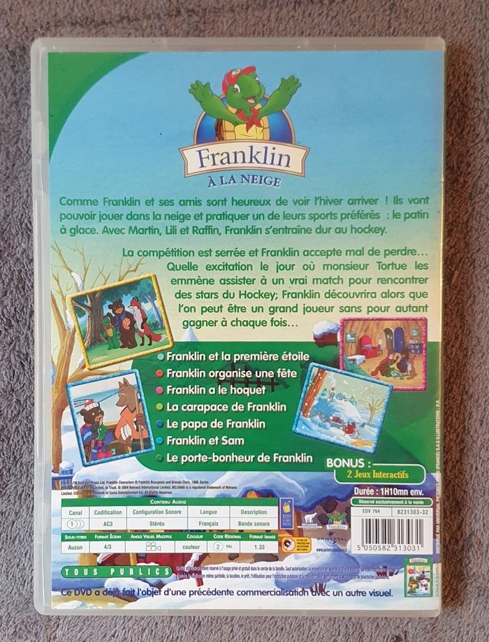 DVD pour enfants "Franklin à la neige" (Dès 3 ans) / Universal - photo numéro 2