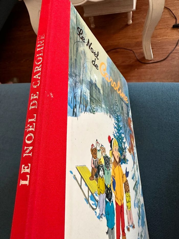 Livre vintage édition limitée Pierre Probst relié rouge Le Noël de Caroline - photo numéro 3