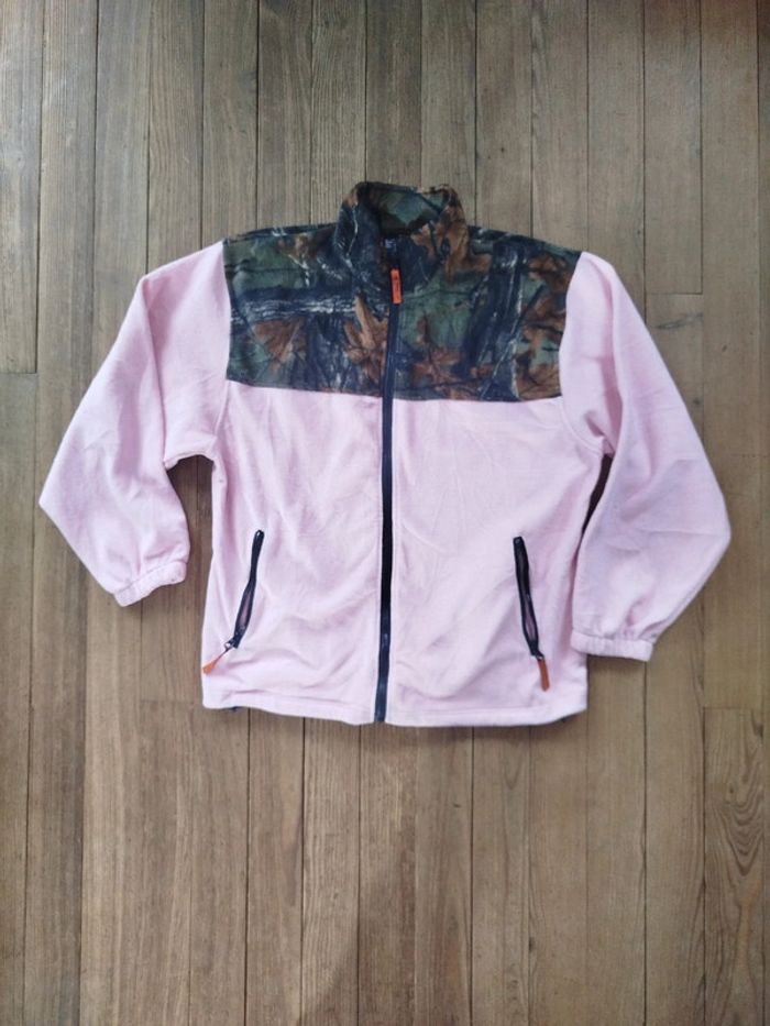Veste polaire trail crest L rose
