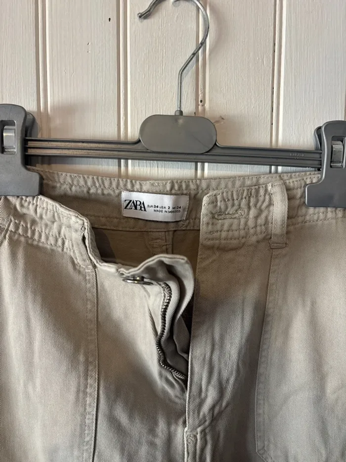 Cargo Zara beige - photo numéro 2
